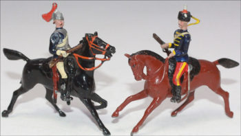 Ancienne Figurine Plomb Creux année 50/60 - Armée française - Cavalier