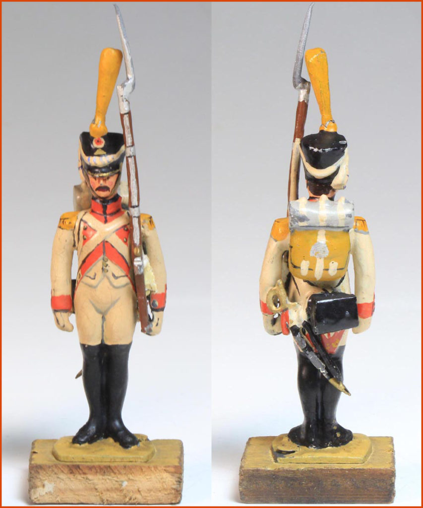 Soldat De Plomb MHSP - Napoléon 1er, Voltigeur Au Drapeau - Occasion