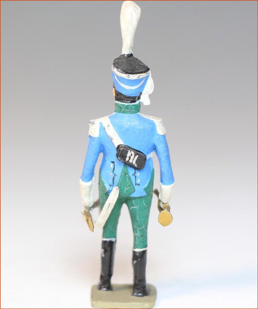 Figurine Vertunni Ancienne - Officier Cuirassier Premier Empire - 54mm Plomb Peint